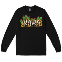 Black Cactus Cowhide Sunflower Mama and Mini Set Long Sleeve Tee - Jasminsmagicworld