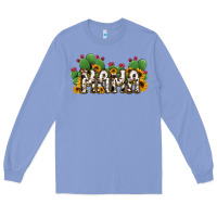 Colony Blue Cactus Cowhide Sunflower Mama and Mini Set Long Sleeve Tee - Jasminsmagicworld