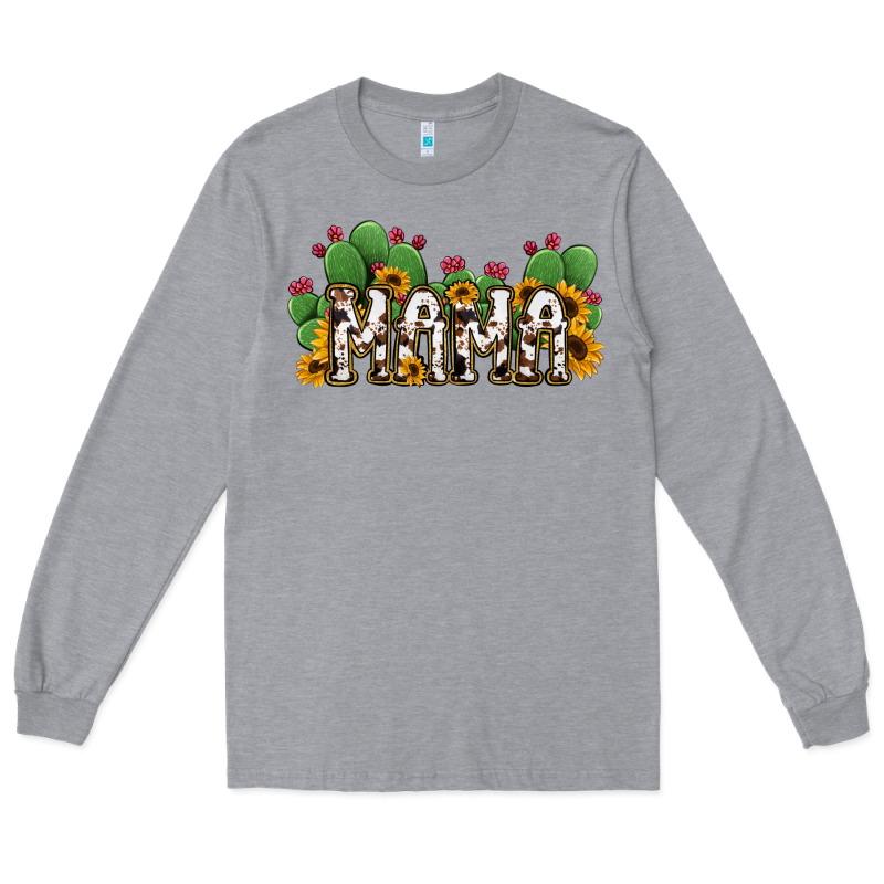 Cactus Cowhide Sunflower Mama And Mini Set Long Sleeve Tee by Jasminsmagicworld | Teevron