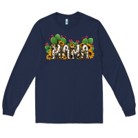 Navy Cactus Cowhide Sunflower Mama and Mini Set Long Sleeve Tee - Jasminsmagicworld