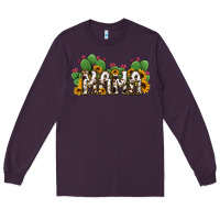 Plum Cactus Cowhide Sunflower Mama and Mini Set Long Sleeve Tee - Jasminsmagicworld