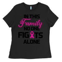 Black In This Family No One Fights Alone Ladies Tee - Bettercallsaul