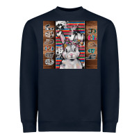 Navy happy easter Heavyweight Sweatshirt - CowhideDigitalArt