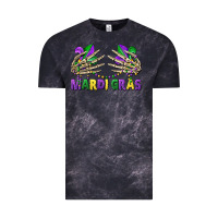 Cloud Black mardi gras skeleton hands Vintage Tee - CowGirlArtShop