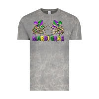 Cloud Rock mardi gras skeleton hands Vintage Tee - CowGirlArtShop