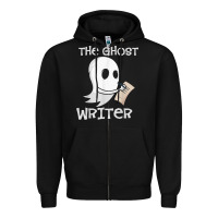 Black ghost writer ghoul author halloween trick or treat novelist t shirt Zipper Hoodie - trangStudio