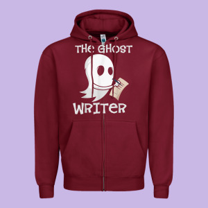 Ghost Writer Ghoul Author Halloween Trick Or Treat Novelist T Shirt Zipper Hoodie Designed By Trangstudio