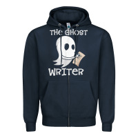 Navy ghost writer ghoul author halloween trick or treat novelist t shirt Zipper Hoodie - trangStudio