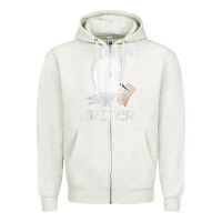 Oatmeal Heather ghost writer ghoul author halloween trick or treat novelist t shirt Zipper Hoodie - trangStudio
