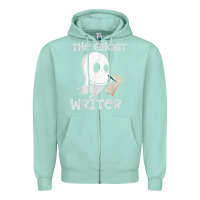 Seafoam ghost writer ghoul author halloween trick or treat novelist t shirt Zipper Hoodie - trangStudio