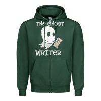 Sports Green ghost writer ghoul author halloween trick or treat novelist t shirt Zipper Hoodie - trangStudio
