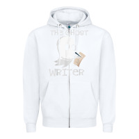White ghost writer ghoul author halloween trick or treat novelist t shirt Zipper Hoodie - trangStudio