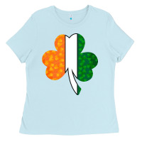 Baby Blue Shamrock Boobs St Patrick's Day design Ladies Tee - Bettercallsaul