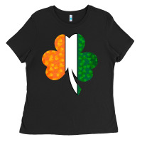 Shamrock Boobs St Patrick's Day Design Ladies Tee | Teevron