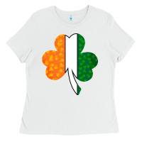 White Shamrock Boobs St Patrick's Day design Ladies Tee - Bettercallsaul
