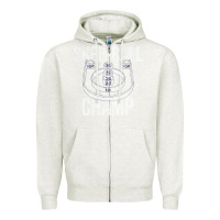 Oatmeal Heather Distressed Skeeball - Skee-ball Champ - Traveling Carnival Zipper Hoodie - trangStudio
