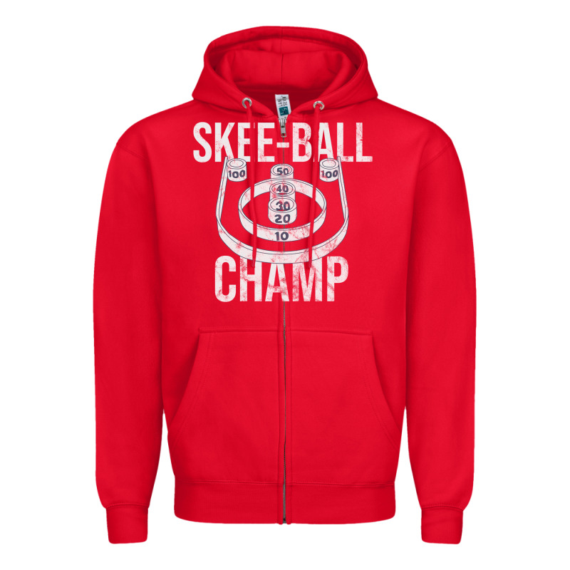 Distressed Skeeball - Skee-ball Champ - Traveling Carnival Zipper Hoodie by trangStudio | Teevron