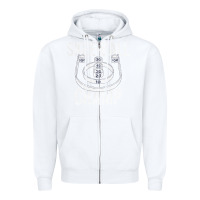 White Distressed Skeeball - Skee-ball Champ - Traveling Carnival Zipper Hoodie - trangStudio