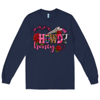 Navy howdy honey rose olivia Long Sleeve Tee - OliviaCreatesArt