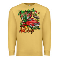 Antique Gold home for the holidays louisiana Premium Sweatshirt - BarkalooDesign