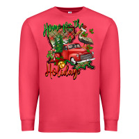 Cardinal home for the holidays louisiana Premium Sweatshirt - BarkalooDesign