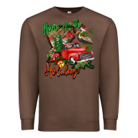 Chestnut home for the holidays louisiana Premium Sweatshirt - BarkalooDesign
