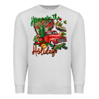 Dove Grey home for the holidays louisiana Premium Sweatshirt - BarkalooDesign