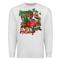 Oatmeal Heather home for the holidays louisiana Premium Sweatshirt - BarkalooDesign