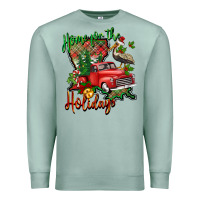 Seafoam home for the holidays louisiana Premium Sweatshirt - BarkalooDesign