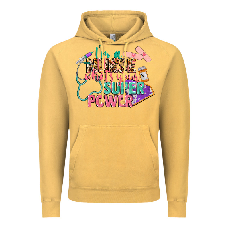 I'm A Nurse What's Your Superpower Vintage Hoodie by CowGirlArtShop | Teevron