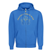 True Royal Protect Trans Kids Zipper Hoodie - trangStudio