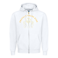 White Protect Trans Kids Zipper Hoodie - trangStudio