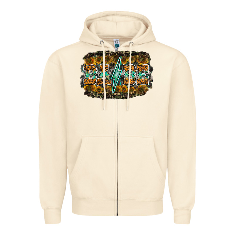 Babe Zipper Hoodie by RacoonDesign | Teevron