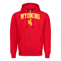 Kids Wyoming Cowboys Apparel Fan Favorite Brown Arch Zipper Hoodie | Teevron