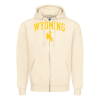 Sandshell Kids Wyoming Cowboys Apparel Fan Favorite Brown Arch Zipper Hoodie - trangStudio