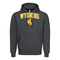 Smoke Kids Wyoming Cowboys Apparel Fan Favorite Brown Arch Zipper Hoodie - trangStudio