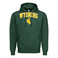 Sports Green Kids Wyoming Cowboys Apparel Fan Favorite Brown Arch Zipper Hoodie - trangStudio