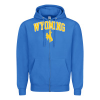 True Royal Kids Wyoming Cowboys Apparel Fan Favorite Brown Arch Zipper Hoodie - trangStudio