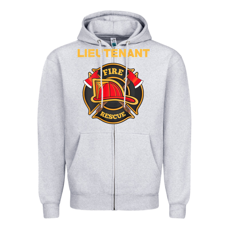 Fire Rescue Lieutenant Department  For Firefighters Zipper Hoodie by trangStudio | Teevron