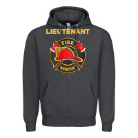 Smoke fire rescue lieutenant department  for firefighters Zipper Hoodie - trangStudio