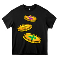 Black louisiana coins Heavy Core Tee - BarkalooDesign