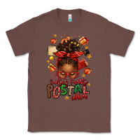 Chestnut santas favorite postal worker afro messy bun Classic Tee - texasbilliewilder