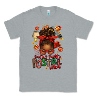 Heather Grey santas favorite postal worker afro messy bun Classic Tee - texasbilliewilder