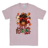 Lilac santas favorite postal worker afro messy bun Classic Tee - texasbilliewilder