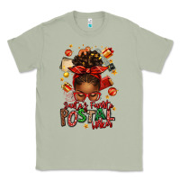 Matcha santas favorite postal worker afro messy bun Classic Tee - texasbilliewilder