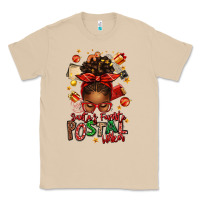 Mushroom santas favorite postal worker afro messy bun Classic Tee - texasbilliewilder
