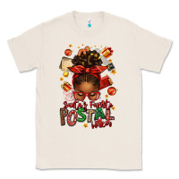 Natural santas favorite postal worker afro messy bun Classic Tee - texasbilliewilder