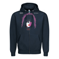 Navy KISS  1978 Paul Stanley Zipper Hoodie - trangStudio