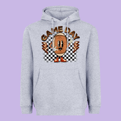 Game Day Football Heavyweight Hoodie Designed By Barkaloodesign