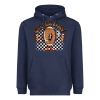 Navy game day football Heavyweight Hoodie - BarkalooDesign
